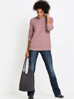 Wygodne dżinsy ze stretchem o kroju bootcut, high waist bonprix