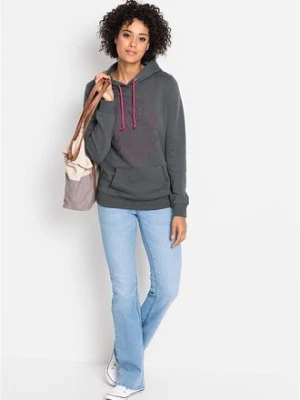 Wygodne dżinsy ze stretchem o kroju bootcut, mid waist bonprix