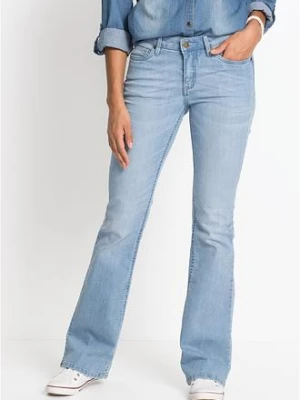 Wygodne dżinsy ze stretchem o kroju bootcut, mid waist bonprix