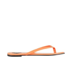 Wjs pomarańczowe japonki damskie na lato wjs 71038-35