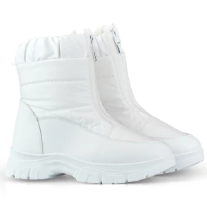 Wygodne ocieplane buty damskie białe śniegowce Inna marka