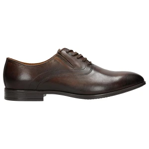 Brązowe półbuty męskie w stylu formal 10166-52 Wojas