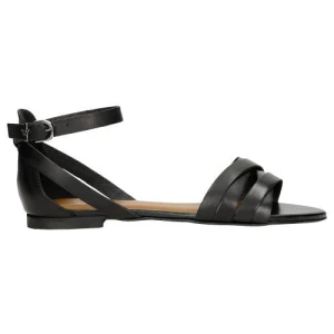 Czarne sandały damskie w stylu miejskim 76015-51 Wojas