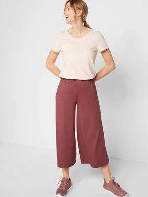 Wygodne spodnie culotte z szeroką nogawką bonprix