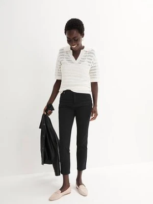 Wygodne spodnie ze stretchem z bawełny bonprix