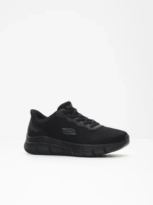 Wygodne, wsuwane sneakersy marki Sketchers z pianką z pamięcią BonPrix czarny