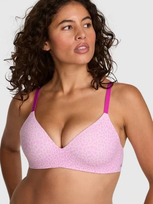 Wygodny biustonosz push-up bez fiszbin Marshmallow Victoria's Secret Z nadrukiem