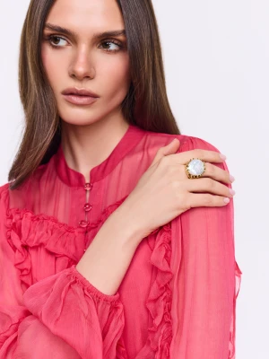 Wyjątkowy pierścionek z naturalną perłą TARANKO