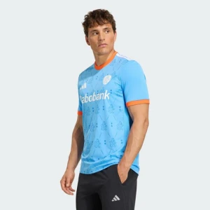 Wyjazdowa koszulka hokejowa Royal Dutch Hockey Adidas Blue Burst