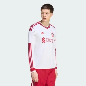 Wyjazdowa koszulka z długimi rękawami Liverpool FC 26 / 27 Adidas biały