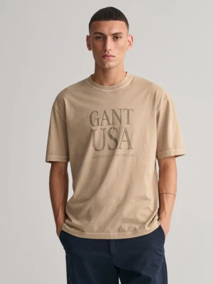T-shirt usa z efektem wyblaknięcia GANT