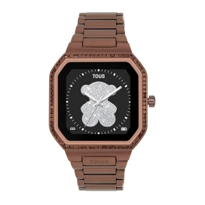 Zdjęcie produktu Wyposażony W Bransoletę Z Brązowej Stali I Ozdobiony Cyrkoniami Smartwatch B-Connect - Tous