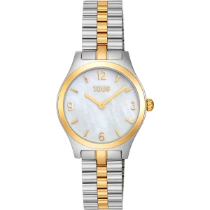 Wyposażony W Bransoletę Ze Stali Z Elementami Ze Złotej Stali I Tarczę Z Masy Perłowej Zegarek Analogowy Tous Epic Icon - Tous