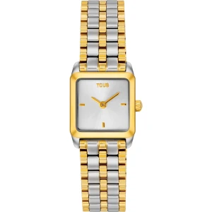 Wyposażony W Bransoletę Ze Stali Z Elementami Ze Złotej Stali Zegarek Analogowy Tous 1950 - Tous
