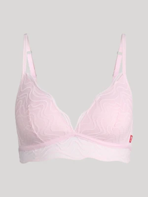 Wyściełany biustonosz z koronki Wave Lace w kolorze różowym Joop