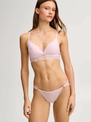 Wyściełany biustonosz z koronki Wave Lace w kolorze różowym Joop