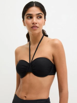 Wyściełany stanik bikini typu halterneck Marc O'Polo černá