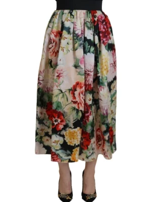 Wysoka spódnica w kwiaty Dolce & Gabbana