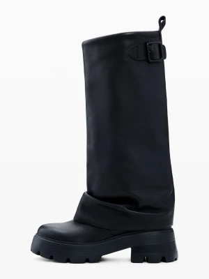 Wysoki skórzany but Desigual