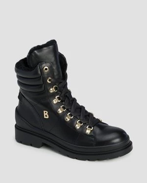 Wysokie Buty Skórzane Damskie Bogner St.moritz S 14 Czarne