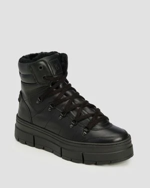 Wysokie Buty Skórzane Z Kolcami Damskie Bogner Vaduz S 3 A Czarny