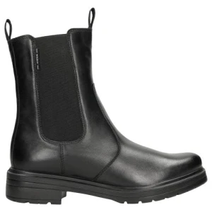 Czarne wysokie botki damskie typu sztyblety 55110-51 Wojas