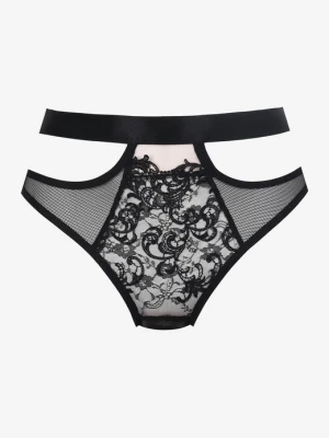 Wysokie figi damskie z haftem na przodzie - Comme si comme ca POUPEE