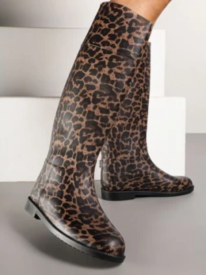 Wysokie Kalosze w Panterkę Zalivna