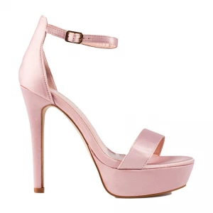 Wysokie sandały na platformie damskie shelovet różowe Inna marka