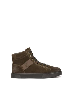 Wysokie sznurowane sneakersy z zamszu Kazar