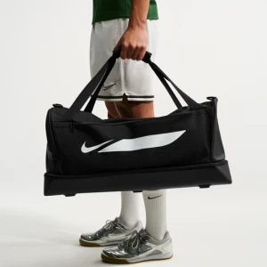 Wzmocniona torba piłkarska Nike Academy (rozmiar M, 60 l) - Czerń