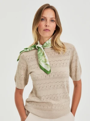 Wzorzysta apaszka zielona Moodo