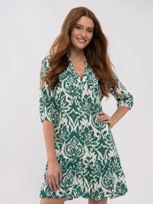 Wzorzysta, luźna sukienka G-PEONIA Volcano