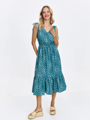 Wzorzysta niebieska sukienka na ramiączkach Top Secret