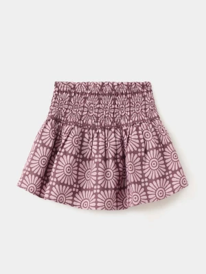 Wzorzysta spódnica z falbankami jasny/pastelowa purpura - Dzieci - lata - MANGO KIDS