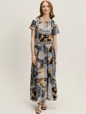 Wzorzysta sukienka maxi Greenpoint