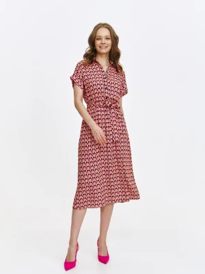 Wzorzysta szmizjerka o długości midi Top Secret