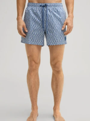 Wzorzyste kąpielówki w kolorze jasnoniebiesko-białym Joop