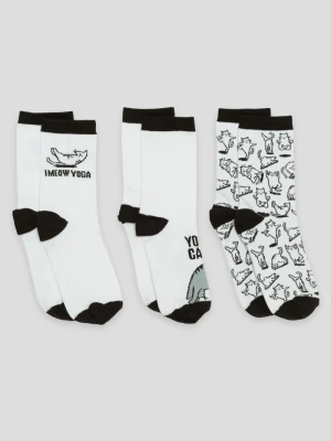 Wzorzyste skarpety 3-PAK Reporter