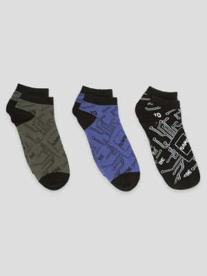 Wzorzyste skarpety 3-PAK Reporter