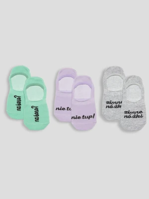 Wzorzyste skarpety-stópki 3-PAK Reporter