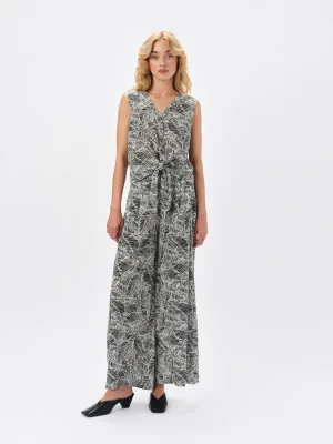 Wzorzyste spodnie z szerokimi nogawkami Top Secret