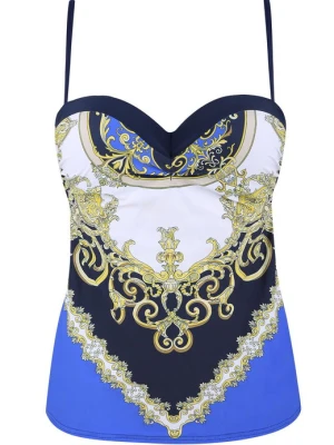 Wzorzysty Kostium Kąpielowy Dwuczęściowy Tankini Queen'S Of Island 2 Marilyn POUPEE