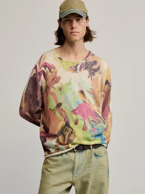 Wzorzysty sweter Gaugin Desigual