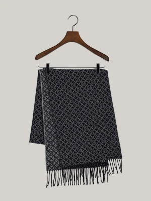 Wzorzysty tkany szalik g GANT