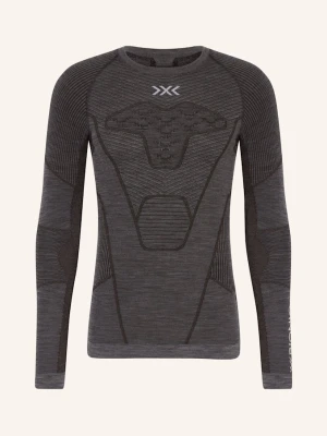 X-Bionic Koszulka Funkcyjna Symbio Merino Z Wełny Merino grau CZIEMNOSZARY