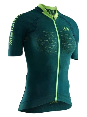 X-Bionic Koszulka kolarska "The Trick 4.0" w kolorze zielonym rozmiar: XL
