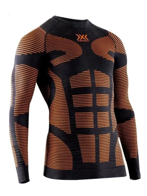 X-Bionic Koszulka regeneracyjna w kolorze czarno-jasnobrązowym rozmiar: M