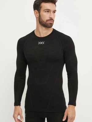 X-Bionic longsleeve funkcyjny Symbio Merino kolor czarny YTB2W24M