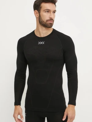 X-Bionic longsleeve funkcyjny Symbio Merino kolor czarny YTB2W24M